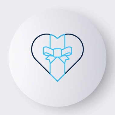 Hediye kutusu simgesi beyaz arkaplanda izole edildi. Mutlu Noeller ve mutlu yıllar. Renkli taslak konsepti. Vektör