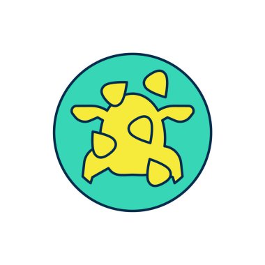 Kung Pao 'nun ana hatlarıyla doldurulmuş tavuk simgesi beyaz arkaplanda izole edilmiş. Çin mutfağı ikonu. Asya yemekleri. Vektör