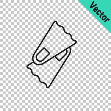 Yüzme ikonu için siyah çizgili plastik yüzgeçler şeffaf arkaplanda izole edilmiş. Dalış ekipmanları. Olağanüstü bir spor. Su altı ekipmanları. Vektör