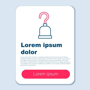 Hat Korsan kancası simgesi gri arkaplanda izole edildi. Mutlu Cadılar Bayramı Partisi. Renkli taslak konsepti. Vektör