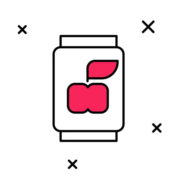 Vyplněný obrys Soda může ikona izolované na bílém pozadí. Vektor — Stockový vektor