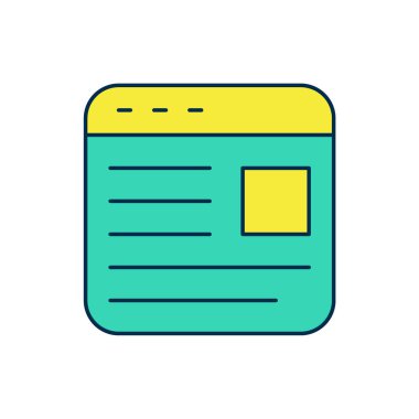 Doldurulmuş ana hat reklam simgesi beyaz arkaplanda izole edildi. Pazarlama ve tanıtım süreci kavramı. İlgili reklamlar. Sosyal medya reklamcılığı. Vektör