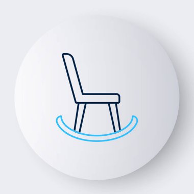 Hat Kol Koltuğu simgesi beyaz arkaplanda izole edildi. Renkli taslak konsepti. Vektör