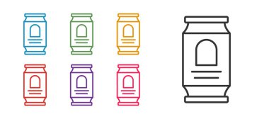 Çizgi bira simgesi beyaz arkaplanda izole edilebilir. Simgeleri renklendirin. Vektör