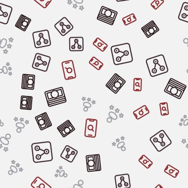 Hat Stacks kağıt para nakit, Paylaşım, Tüketici ürün derecelendirme ve büyüteç ve cep telefonunu sorunsuz bir şekilde ayarla. Vektör