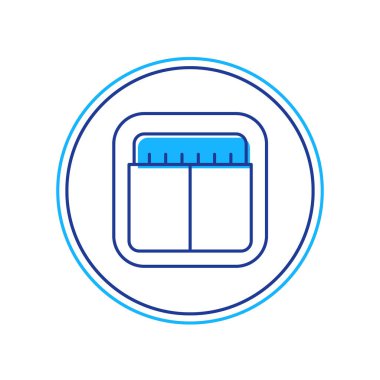 Doldurulmuş Sport mekanik skorbordu ve sonuç simgesi beyaz arkaplanda izole edildi. Vektör