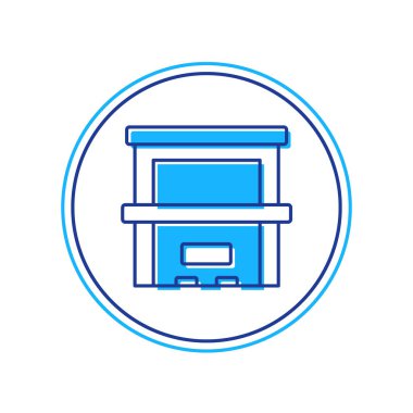 Beyaz arkaplanda izole edilmiş ana hatlı piyano simgesi. Müzik aleti. Vektör