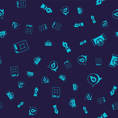 Benzin için teneke kutu, valfli yağ borusu, teçhizat ateşleme ve dolar sembolünü pürüzsüz desen üzerine bırak. Vektör