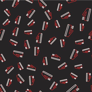 Ahşap işçisinin el yapımı ikonu için çizgili ahşap uçak aracı siyah arka planda izole edilmiş pürüzsüz desen. Ortak düzlem. Vektör