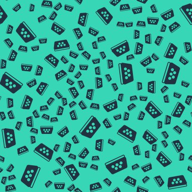 Siyah Taksi araba çatı simgesi yeşil arka planda izole edilmiş pürüzsüz desen. Vektör