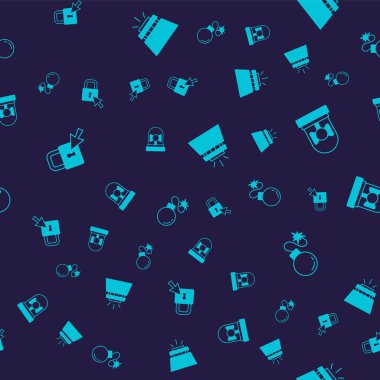 Kilit, alarm zili, yangın fıskiyesi sistemi ve bomba düzenini kusursuz hale getirin. Vektör