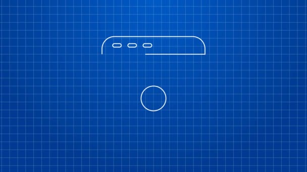 Иконка сбора персональной информации выделена на синем фоне. Сбор персональных данных. Видеографическая анимация 4K — стоковое видео