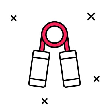 Doldurulmuş Sport açıcı simgesi beyaz arkaplanda izole edildi. Spor malzemeleri. Vektör