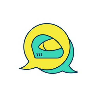 Beyaz arkaplanda izole edilmiş ana hatlı yarış başlığı simgesi. Olağanüstü bir spor. Spor malzemeleri. Vektör