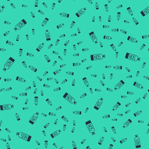 Черный Значок Оксида Азота Изолирован Бесшовный Рисунок Зеленом Фоне Вектор — стоковый вектор