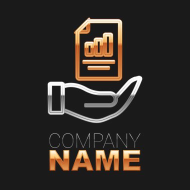 El simgesindeki çizgi sözleşmesi siyah arkaplanda izole edildi. Sigorta konsepti. Güvenlik, güvenlik, koruma, konsept koruma. Renkli taslak konsepti. Vektör