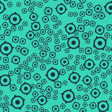 Siyah Stereo hoparlör ikonu yeşil arkaplanda kusursuz desen izole etti. Ses sistemi hoparlörleri. Müzik ikonu. Müzikal sütun hoparlörü. Vektör