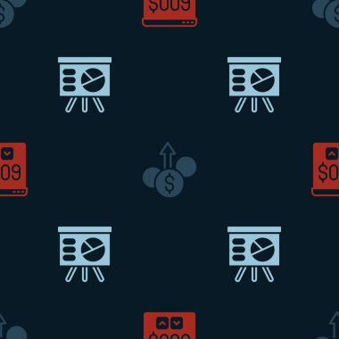 Monitörü dolarla, finansal büyümeyle ve tahta grafiğiyle kusursuz bir şekilde ayarla. Vektör