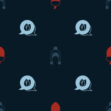 Meşe palamudu, Kış şapkası ve Yaprak 'ı kusursuz bir kalıba sokun. Vektör