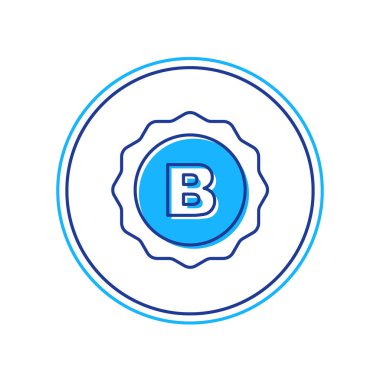 Beyaz arka planda izole edilmiş bira ikonuyla kaplanmış bir şişe kapağı. Vektör