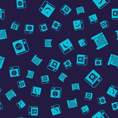 Finansal kitap, kararname, parşömen, parşömen, Kuran 'ın Kutsal Kitabı ve Kullanıcı el kitabını kusursuz şablon üzerine ayarla. Vektör