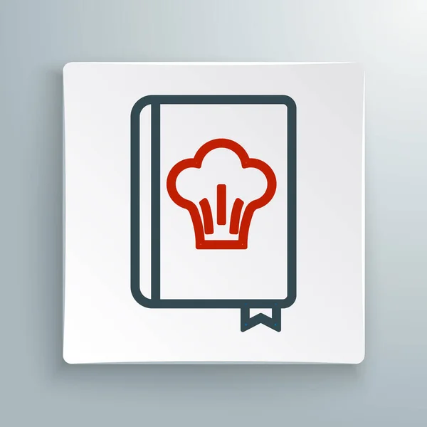Line Cookbook Symbol Isoliert Auf Weißem Hintergrund Kochbuch Ikone Rezeptbuch — Stockvektor