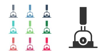 Demiryolu simgesini değiştirmek için Siyah Ok beyaz arkaplanda izole edildi. Eski demiryolu rayları. Simgeleri renklendirin. Vektör