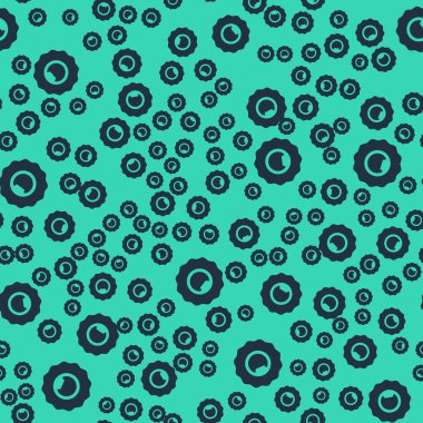 Siyah şişe açacağı simgesi yeşil arkaplanda izole edilmiş pürüzsüz desen. Vektör