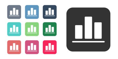Beyaz arkaplanda siyah pasta grafiği ikonu izole edildi. Diyagram çizelgesi. Simgeleri renklendirin. Vektör