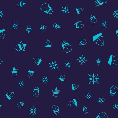 Gemi çanı, yat yelkenlisi ve rüzgar pürüzsüz bir şekilde yükseldi. Vektör