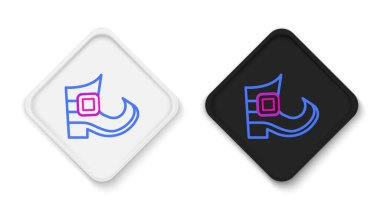 Leprikon çizme simgesi beyaz arkaplanda izole edildi. Aziz Patrick gününüz kutlu olsun. Ulusal İrlanda bayramı. Renkli taslak konsepti. Vektör