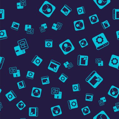 Reklamcılığı, Tarayıcı ayarlarını ayarla, hesap ekranı oluştur ve kusursuz desen oluştur. Vektör