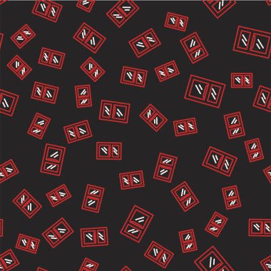 Çizgiyi aşan çekiç ve ingiliz anahtarı simgesi siyah arkaplanda iz bırakmış. Donanım aletleri. Vektör