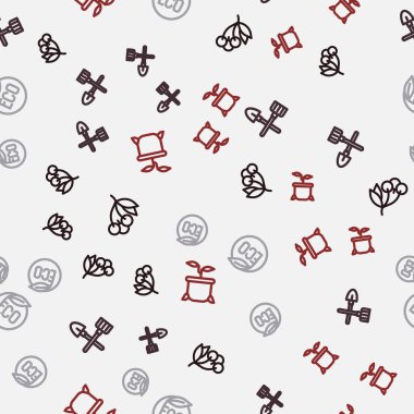 Taze böğürtlen, kürek ve tırmık, çevreci sağlıklı yiyecekler ve bitkiler. Vektör