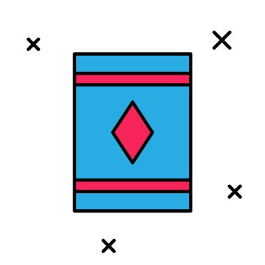 Doldurulmuş sihirli halı simgesi beyaz arkaplanda izole edildi. Vektör.