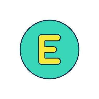 Doldurulmuş Pusula Batı simgesi beyaz arkaplanda izole edildi. Rüzgâr yön bulma sembolü. Rüzgar gül işareti. Vektör.