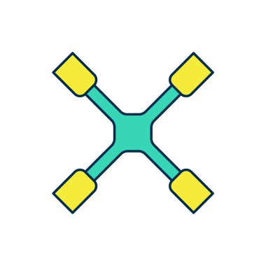 Beyaz arkaplanda izole edilmiş ana hatlı İngiliz anahtarı simgesi. Tekerlek desteği. Vektör.