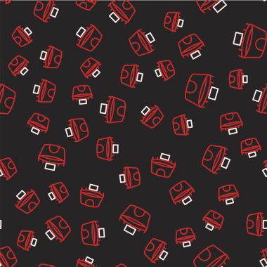 Çizgi Stadyumu ikonu siyah zeminde izole edilmiş. Arena sembolü. Vektör