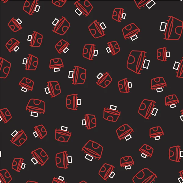 Çizgi Stadyumu ikonu siyah zeminde izole edilmiş. Arena sembolü. Vektör