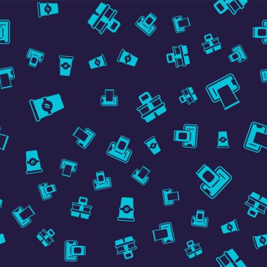 Kahve fincanını paket yap, yiyecek siparişini cep telefonundan ver ve kusursuz bir şablona geç. Vektör