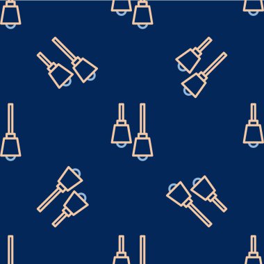 Satır Kütüphanesi kitaplığı simgesi mavi arkaplanda izole edilmiş pürüzsüz desen. Vektör