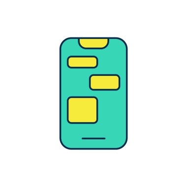 Doldurulmuş Mobil Mobil 24 saat destek simgesi beyaz arkaplanda izole edildi. Tüm gün müşteri destek merkezi. Tam zamanlı çağrı servisi. Vektör