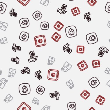 Hat sözleşmesini elinizdeki ateşe göre ayarlayın. Kilidi kırın ya da kırın ve düzgün bir şekilde kasayı açın. Vektör.