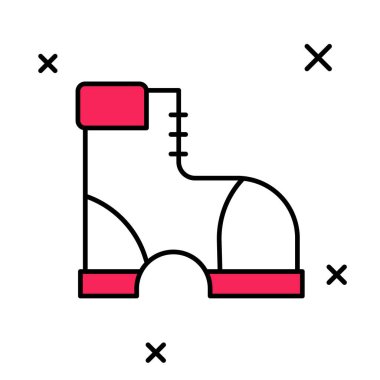 Beyaz arka planda izole edilmiş Hunter bot simgesi. Vektör