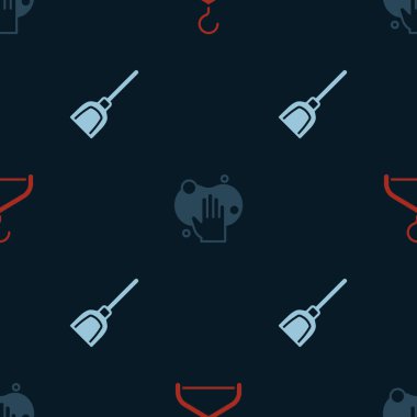 Askı dolabını, Sponge 'ı ve Faraş' ı kusursuz bir kalıba sokun. Vektör