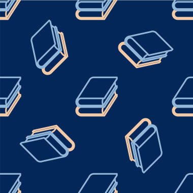 Satır Defteri simgesi mavi arkaplanda izole edilmiş. Vektör