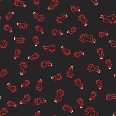 Çizgi zeytinyağı ikonu, siyah arka planda izole edilmiş, pürüzsüz desen. Zeytinyağı ikonlu sürahi. Vektör.