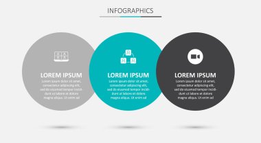 Toplantı ayarla, görüntülü konuşma yap ve... Ticari bilgi şablonu. Vektör