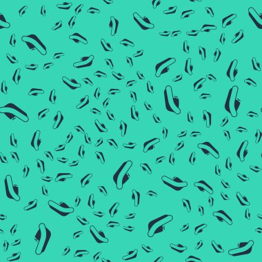 Dış motor ikonuna sahip siyah şişme tekne yeşil arka planda izole edilmiş pürüzsüz desen. Vektör.