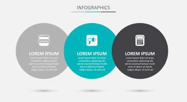 Megaphone Tarayıcı pencere ve hesap makinesini ayarla. Ticari bilgi şablonu. Vektör.